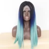 longstraightombrebluelacefrontwigforblackwomen23289v0 HD Lace WigsHair BundlesGlueless WigsCrochet hair extensions OUOHAIR