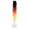24inchCrochetBraidsOmbreJumboBraidColoredHairExtensionsSyntheticHeatResistantBulkHairforBraiding 3 HD Lace WigsHair BundlesGlueless WigsCrochet hair extensions OUOHAIR