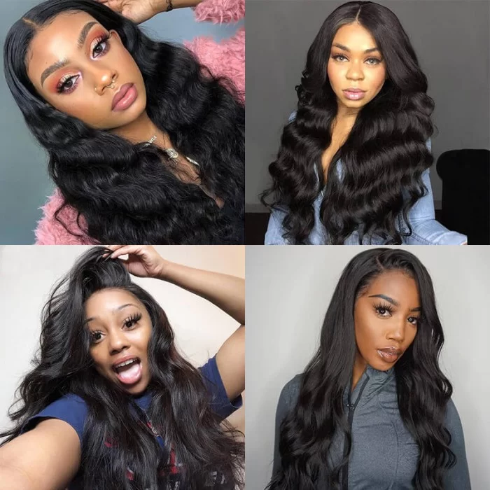 DT4BBXBW00102 HD Lace WigsHair BundlesGlueless WigsCrochet hair extensions OUOHAIR