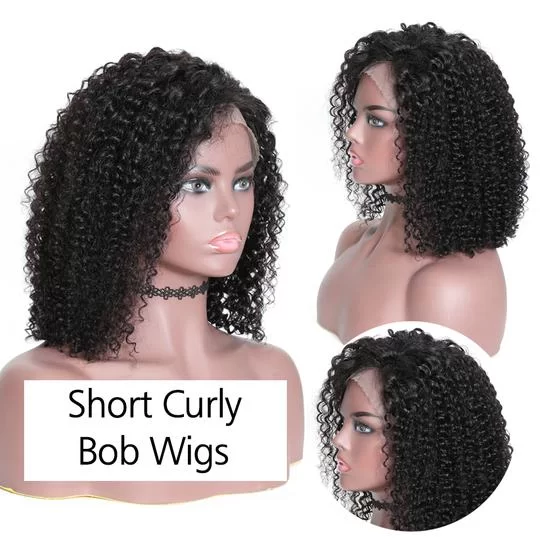CurlyshortBobwigs13x4frontlace03 HD Lace WigsHair BundlesGlueless WigsCrochet hair extensions OUOHAIR