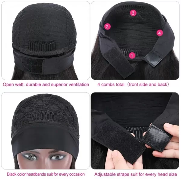 HeadbandGluelessWigsStraightHair004 HD Lace WigsHair BundlesGlueless WigsCrochet hair extensions OUOHAIR