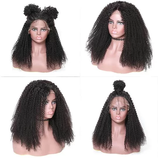 KinkyCurlyLaceFrontWigHighQuality HD Lace WigsHair BundlesGlueless WigsCrochet hair extensions OUOHAIR