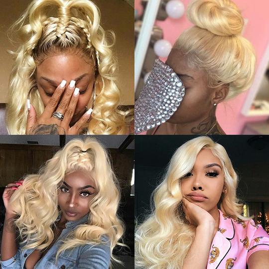 bodywaveblondwiglongfrontlace2 HD Lace WigsHair BundlesGlueless WigsCrochet hair extensions OUOHAIR
