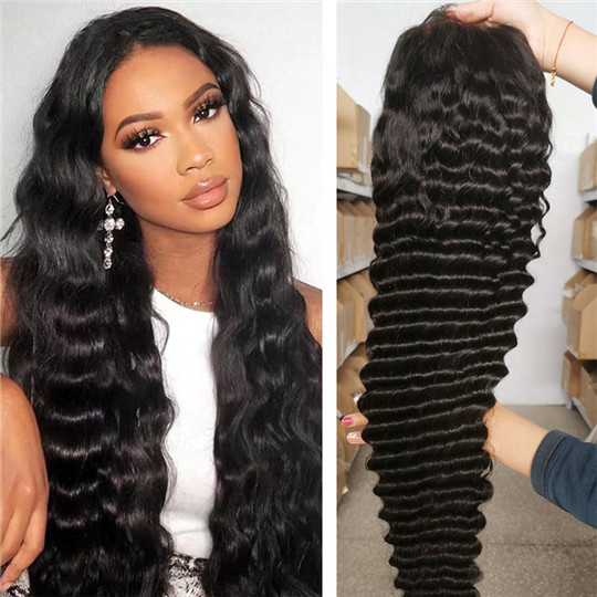 deepwaveremyhumanhairfrontlacenaturallong04 HD Lace WigsHair BundlesGlueless WigsCrochet hair extensions OUOHAIR