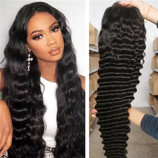 deepwaveremyhumanhairfrontlacenaturallong04 HD Lace WigsHair BundlesGlueless WigsCrochet hair extensions OUOHAIR