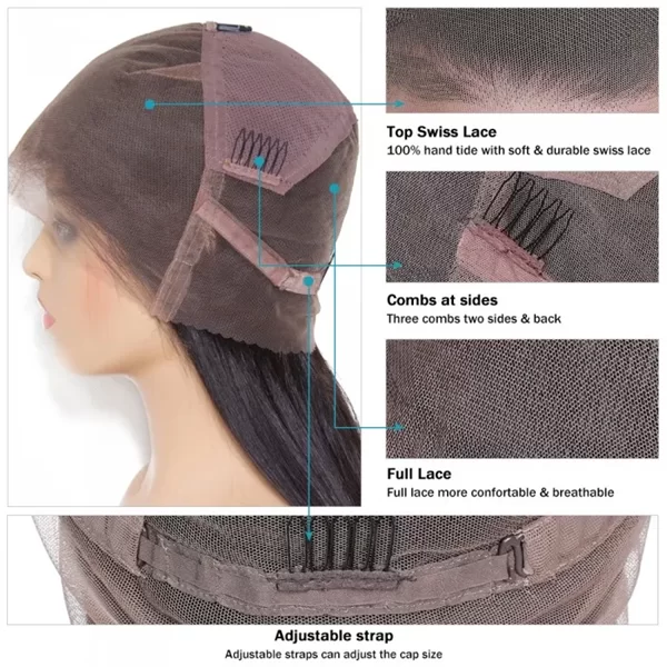 fulllacewigshumanhairstraight141 HD Lace WigsHair BundlesGlueless WigsCrochet hair extensions OUOHAIR
