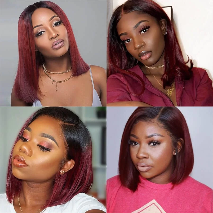 shorbobwigs T1B99JT1B30humanhairstraight02 HD Lace WigsHair BundlesGlueless WigsCrochet hair extensions OUOHAIR
