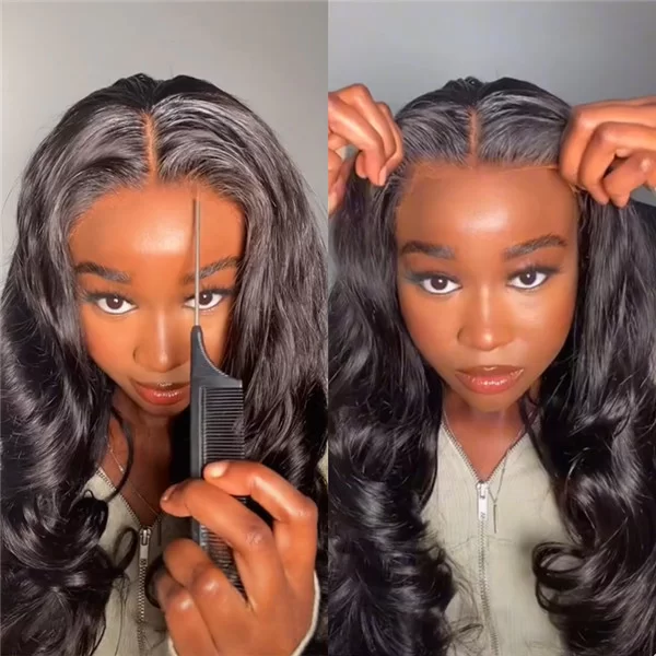 BodyWaveGluelessHDLaceFrontHumanHairWigsForWomenPrePluckedHDLaceWig HD Lace WigsHair BundlesGlueless WigsCrochet hair extensions OUOHAIR