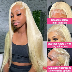 blonde613gluelesswigs4x6laceclosureprepluckedwithnaturalhairline1 HD Lace WigsHair BundlesGlueless WigsCrochet hair extensions OUOHAIR