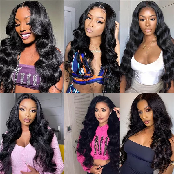 bodywavehdlaceclosuregluelesswigs4x6precutwithprepluckednautralhairline5 HD Lace WigsHair BundlesGlueless WigsCrochet hair extensions OUOHAIR