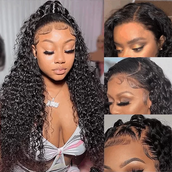 curlywavegluelesswigs4x6hdlaceclosureprepluckedwithnaturalhairline8 HD Lace WigsHair BundlesGlueless WigsCrochet hair extensions OUOHAIR
