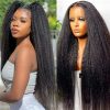 kinkstraightgluelesswigs4x6hdlaceclosurewithnaturalhairline6 HD Lace WigsHair BundlesGlueless WigsCrochet hair extensions OUOHAIR