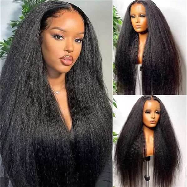 kinkstraightgluelesswigs4x6hdlaceclosurewithnaturalhairline7 HD Lace WigsHair BundlesGlueless WigsCrochet hair extensions OUOHAIR