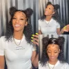 kinkycurlygluelesswigsprecut4x6hdlaceclosureshortbobwig2 HD Lace WigsHair BundlesGlueless WigsCrochet hair extensions OUOHAIR