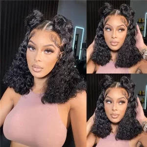 kinkycurlygluelesswigsprecut4x6hdlaceclosureshortbobwig4 HD Lace WigsHair BundlesGlueless WigsCrochet hair extensions OUOHAIR