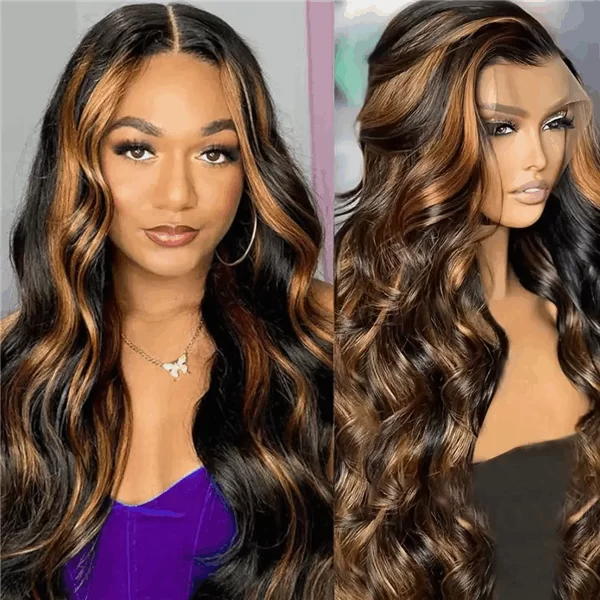 ombrelacefrontwig13x4gluelesswigsprepluckedprecutbodywavewig2 HD Lace WigsHair BundlesGlueless WigsCrochet hair extensions OUOHAIR