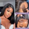 shortbobstraighthairgluelesswigprecut4x6hdlaceclosure442 HD Lace WigsHair BundlesGlueless WigsCrochet hair extensions OUOHAIR