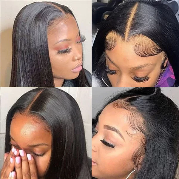silkystraighthaireasyweargogluelesswigsprecut4x6hdlaceclosurewigs5 HD Lace WigsHair BundlesGlueless WigsCrochet hair extensions OUOHAIR