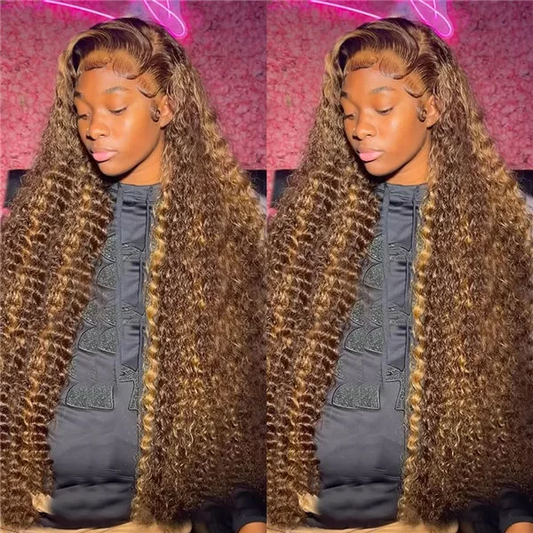 waterwavehighlightwigprecutlacewigprepluckedwithnaturalhairline7 HD Lace WigsHair BundlesGlueless WigsCrochet hair extensions OUOHAIR