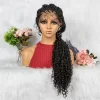 13x3 lace diagonal split multiple braid wig synthetic fiber wig OUOHAIR0111 HD Lace WigsHair BundlesGlueless WigsCrochet hair extensions OUOHAIR