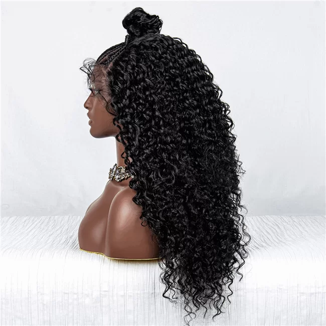 13x4 lace wig curly wave braids short sythetic fiber Wig3 HD Lace WigsHair BundlesGlueless WigsCrochet hair extensions OUOHAIR