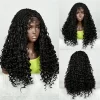 4x4 lace wig Braids mixed curly synthetic fiber braided wigs2 HD Lace WigsHair BundlesGlueless WigsCrochet hair extensions OUOHAIR