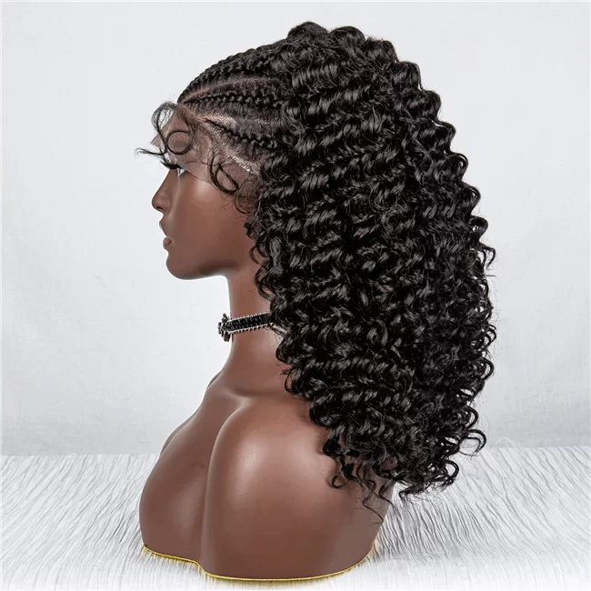 9X6 lace wig braids curly hair short sythetic fiber Wig ouohair1 HD Lace WigsHair BundlesGlueless WigsCrochet hair extensions OUOHAIR