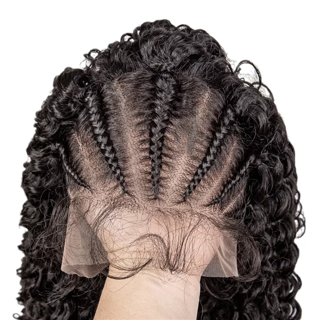 9X6 lace wig braids curly hair short sythetic fiber Wig ouohair3 HD Lace WigsHair BundlesGlueless WigsCrochet hair extensions OUOHAIR