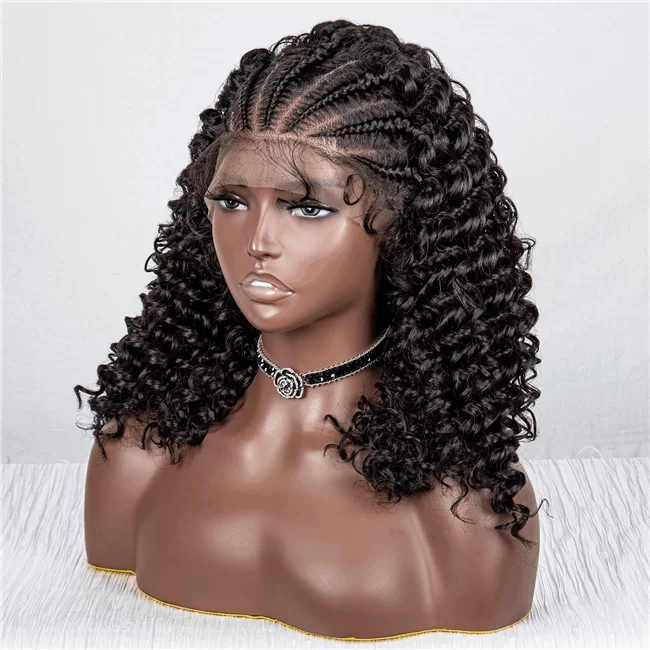 9X6 lace wig braids curly hair short sythetic fiber Wig ouohair8 HD Lace WigsHair BundlesGlueless WigsCrochet hair extensions OUOHAIR
