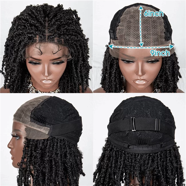 9X6 lace wig synthetic fiber short hair braid Wig ouohair 4 HD Lace WigsHair BundlesGlueless WigsCrochet hair extensions OUOHAIR