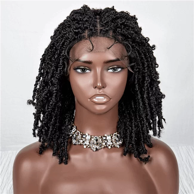 9X6 lace wig synthetic fiber short hair braid Wig ouohair HD Lace WigsHair BundlesGlueless WigsCrochet hair extensions OUOHAIR
