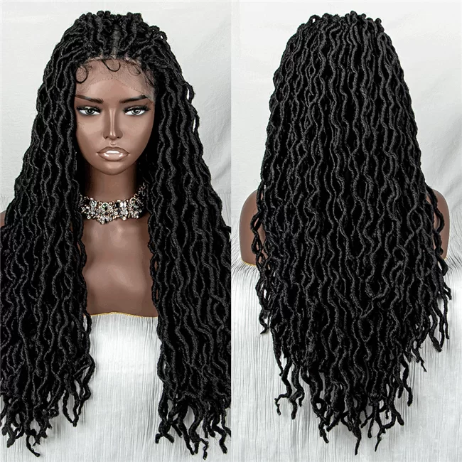 9x6 lace Faux Locs Twist Braids wig synthetic hair Braids Wig2 HD Lace WigsHair BundlesGlueless WigsCrochet hair extensions OUOHAIR
