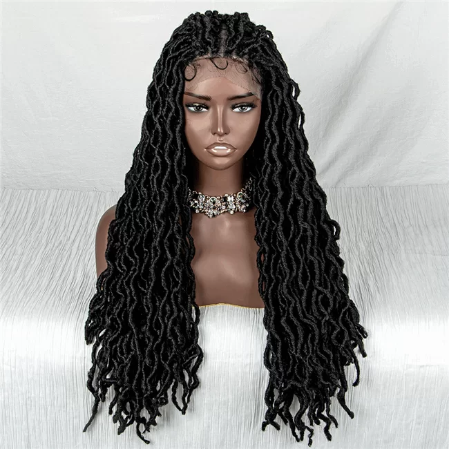 9x6 lace Faux Locs Twist Braids wig synthetic hair Braids Wig4 HD Lace WigsHair BundlesGlueless WigsCrochet hair extensions OUOHAIR