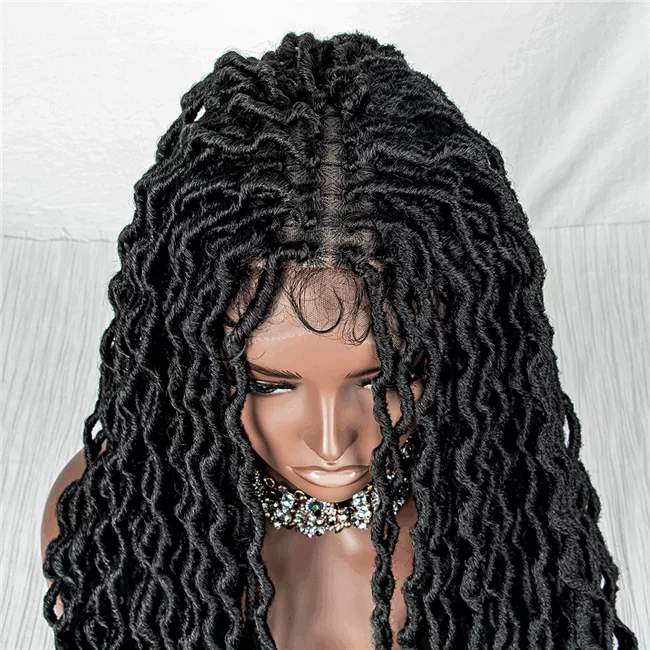 9x6 lace Faux Locs Twist Braids wig synthetic hair Braids Wig5 HD Lace WigsHair BundlesGlueless WigsCrochet hair extensions OUOHAIR