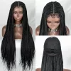 9x6 lace long Braids wig synthetic hair breathable Braids Wig1 HD Lace WigsHair BundlesGlueless WigsCrochet hair extensions OUOHAIR