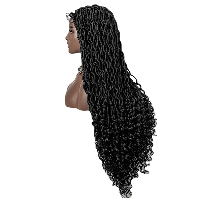 9x6 lace wig 1strand braid curly long synthetic fiber braids wigs1 HD Lace WigsHair BundlesGlueless WigsCrochet hair extensions OUOHAIR