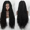 9x6 lace wig 1strand braid curly long synthetic fiber braids wigs3 HD Lace WigsHair BundlesGlueless WigsCrochet hair extensions OUOHAIR