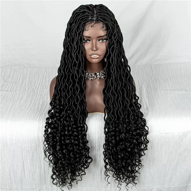 9x6 lace wig 1strand braid curly long synthetic fiber braids wigs5 HD Lace WigsHair BundlesGlueless WigsCrochet hair extensions OUOHAIR