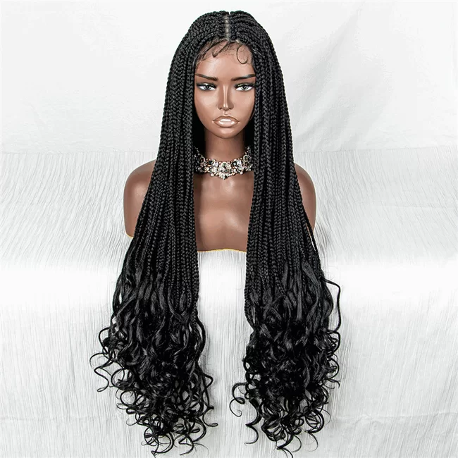 9x6 lace wig 2strand braid long Braids curly Wig1 HD Lace WigsHair BundlesGlueless WigsCrochet hair extensions OUOHAIR