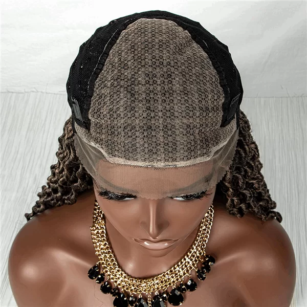 9x6 lace wig synthetic fiber gradient mixed color braided headband braided wigs2 HD Lace WigsHair BundlesGlueless WigsCrochet hair extensions OUOHAIR