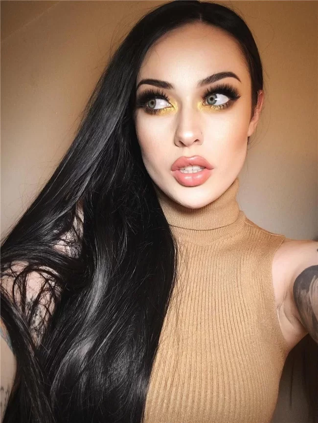 Black long Straight Hair Synthetic lace front wig1 HD Lace WigsHair BundlesGlueless WigsCrochet hair extensions OUOHAIR