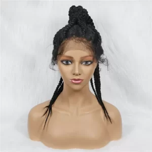 Braided Lace wig Ponytail hair 24 inch braid synthetic headband ouohair1 HD Lace WigsHair BundlesGlueless WigsCrochet hair extensions OUOHAIR