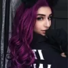 Dark Purple Wavy Wigs Long Synthetic Lace Front Wig2 HD Lace WigsHair BundlesGlueless WigsCrochet hair extensions OUOHAIR