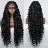 Full Lace Faux Locs Curly lace wig Synthetic fiber head ouohair6 HD Lace WigsHair BundlesGlueless WigsCrochet hair extensions OUOHAIR