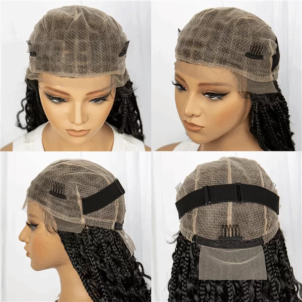Full Lace new Synthetic fiber Braids head Lace Braids wigouohairw0821 HD Lace WigsHair BundlesGlueless WigsCrochet hair extensions OUOHAIR