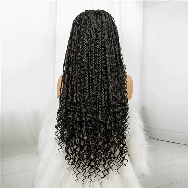 Full Lace new Synthetic fiber Braids head Lace Braids wigouohairw0822 HD Lace WigsHair BundlesGlueless WigsCrochet hair extensions OUOHAIR