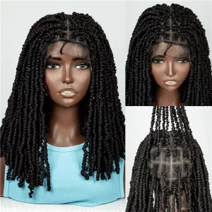 Full lace wig Braids Doublestranded Passion Twist Hair synthetic wigs6 HD Lace WigsHair BundlesGlueless WigsCrochet hair extensions OUOHAIR