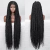 Full lace wig Passion Twist Hair long lace synthetic Braids Wig3 HD Lace WigsHair BundlesGlueless WigsCrochet hair extensions OUOHAIR
