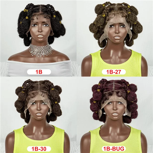 Full lace wig Short hair Box Braids wig African braiding Hair7 HD Lace WigsHair BundlesGlueless WigsCrochet hair extensions OUOHAIR