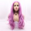 Pink Wavy Synthetic Lace Front Wigs Middle Part Wig Drag Queen3 HD Lace WigsHair BundlesGlueless WigsCrochet hair extensions OUOHAIR